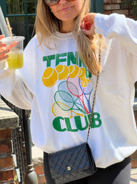 tennis club oversized sweatshirt