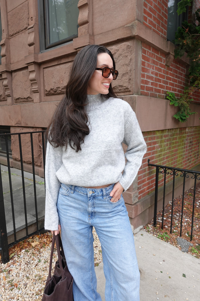 millie mock neck sweater