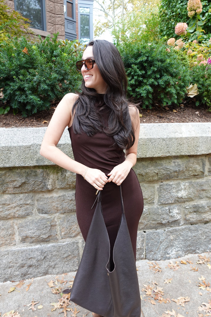 winston mesh maxi dress