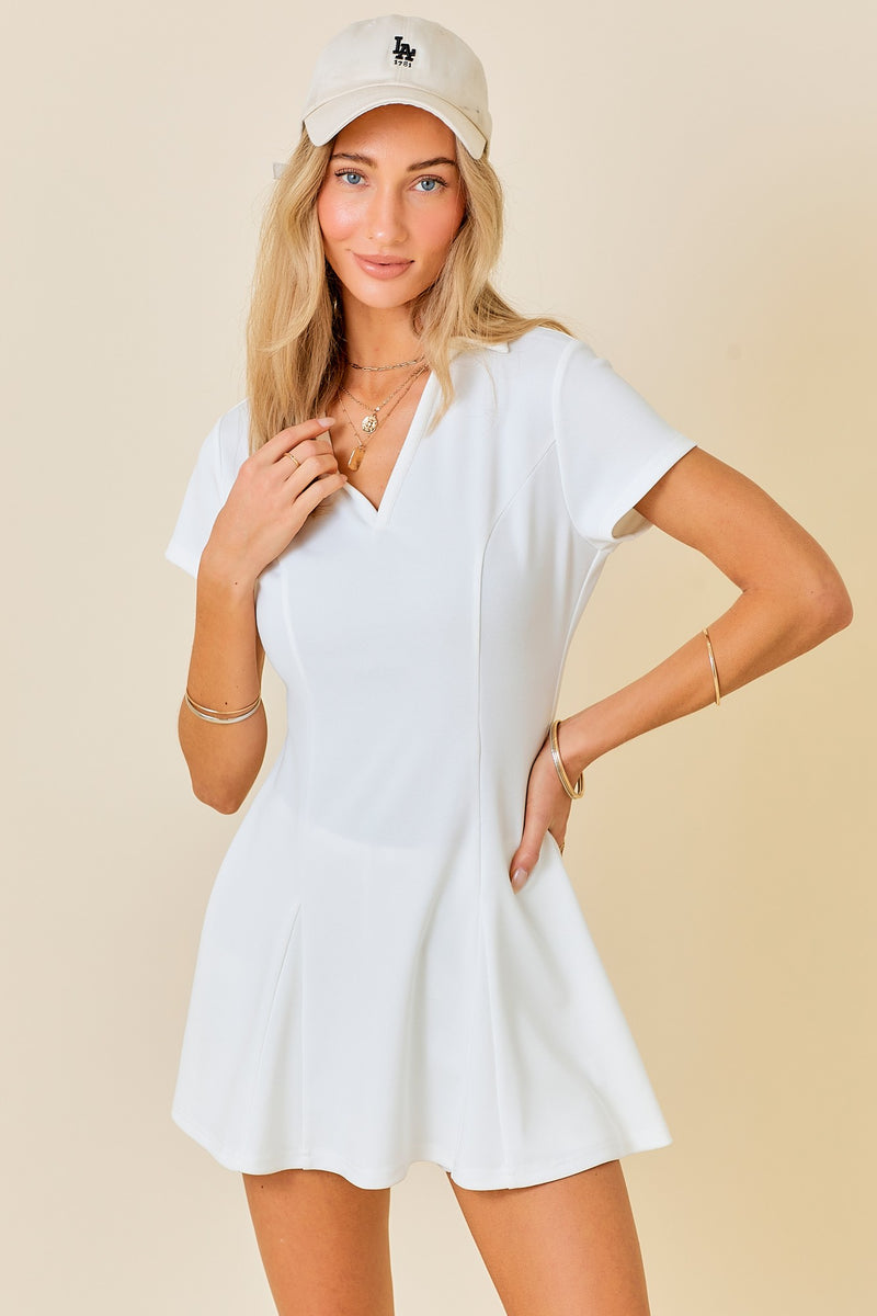 mini flare polo dress somewear in between mini flare polo dress somewear in between