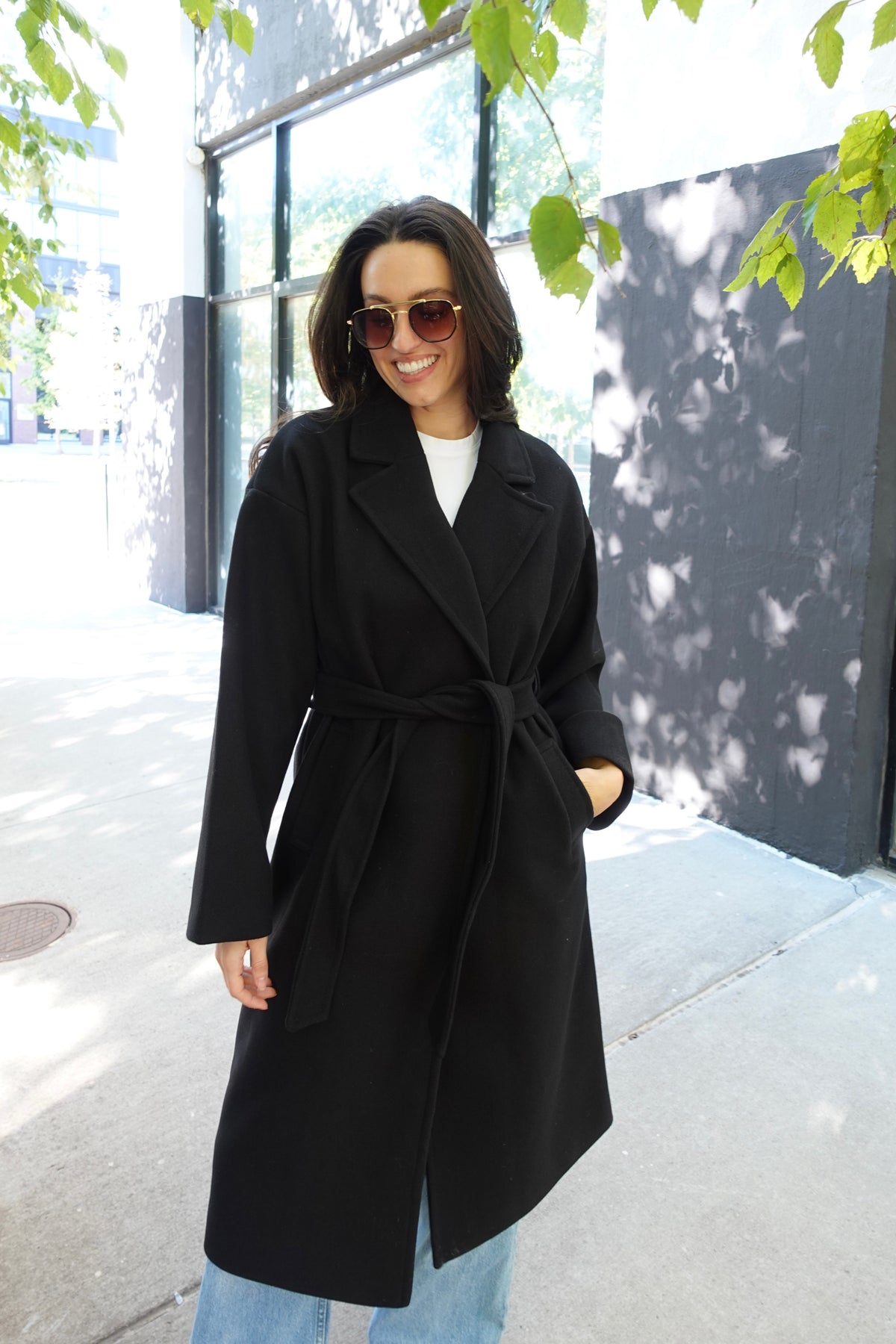 ralph long wrap coat