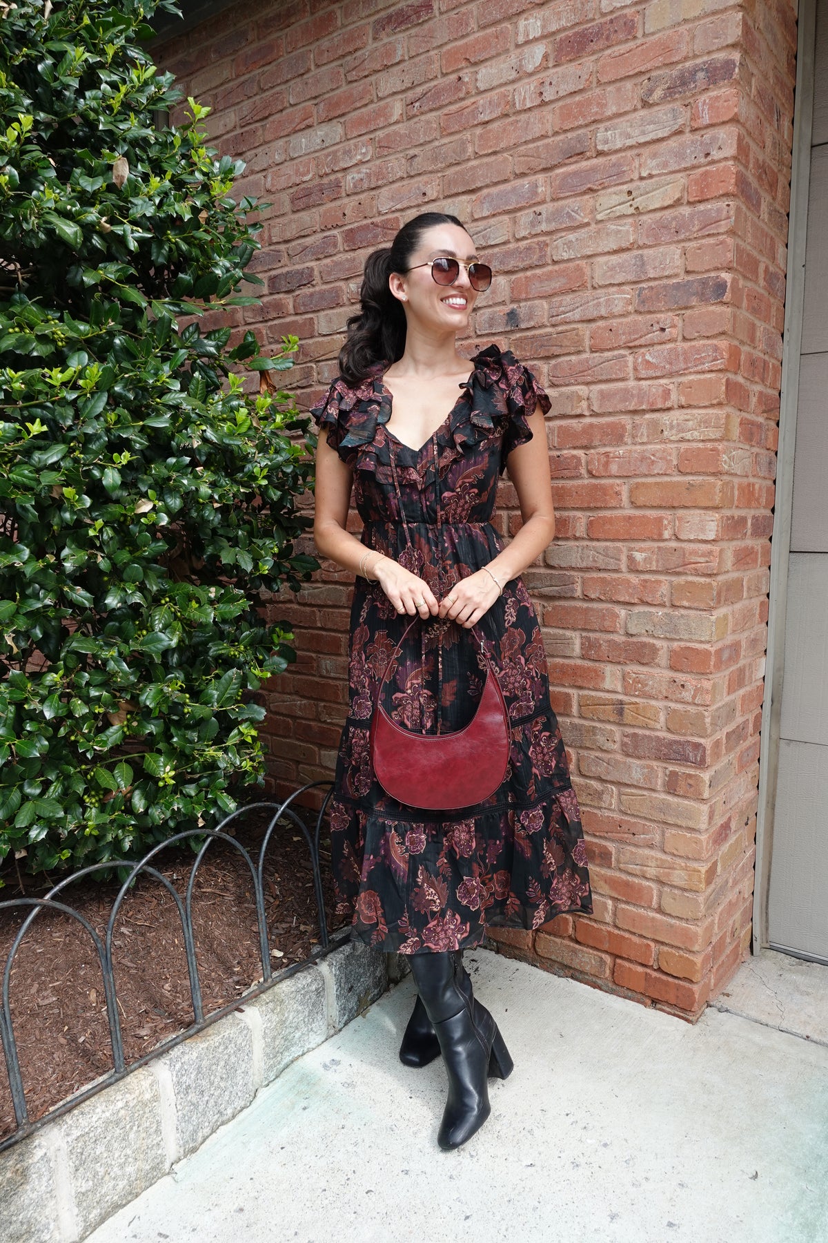 whispers of bohemia midi dress