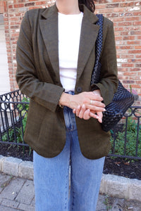 jacquard oversized blazer