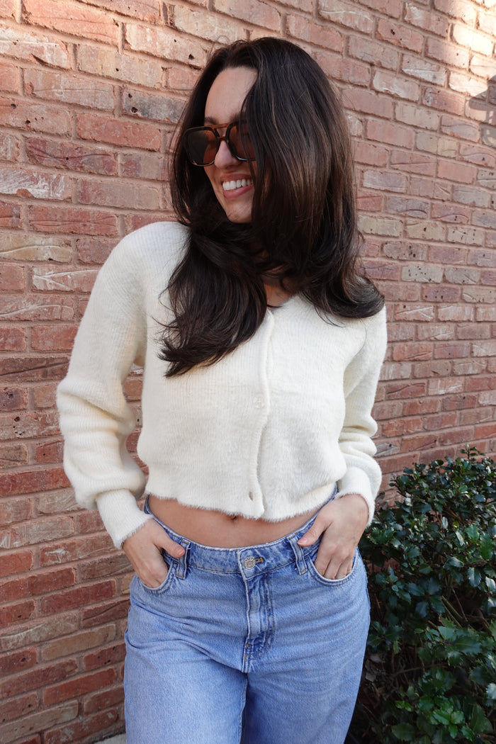 sadira fluffy cardigan