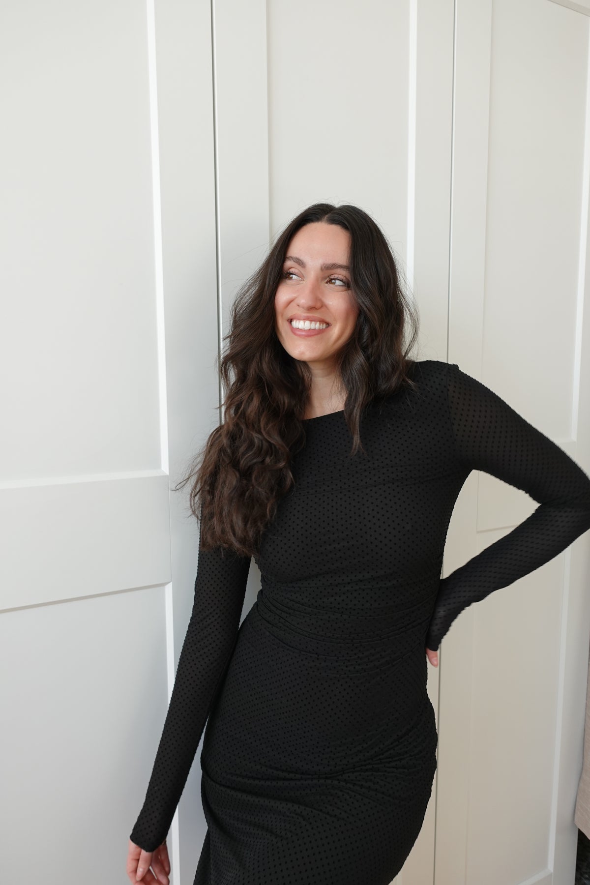 spellbound mesh midi dress