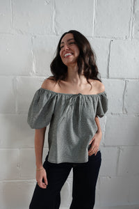 holly top black gingham