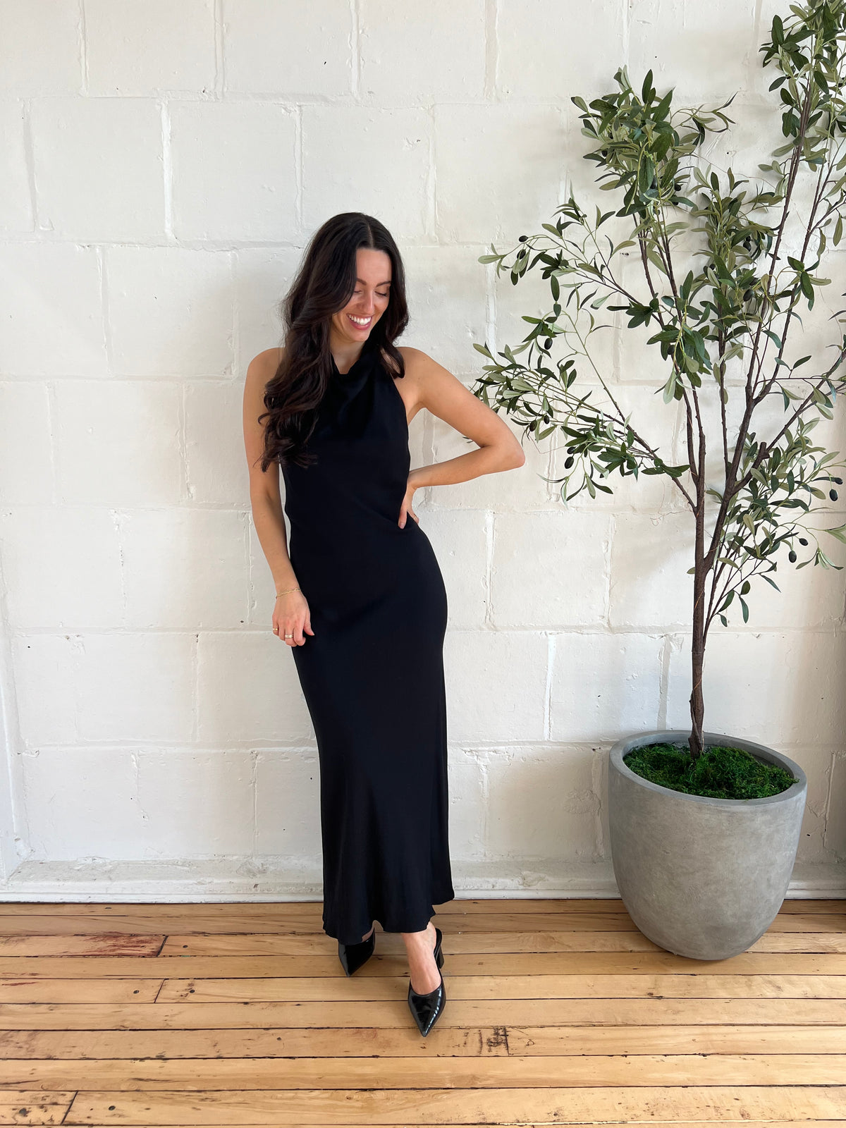 midi dress day IT'S MY DAY WOVEN MIDI DRESS L FLYING TOMATO NAVY / L