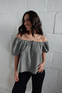 holly top black gingham