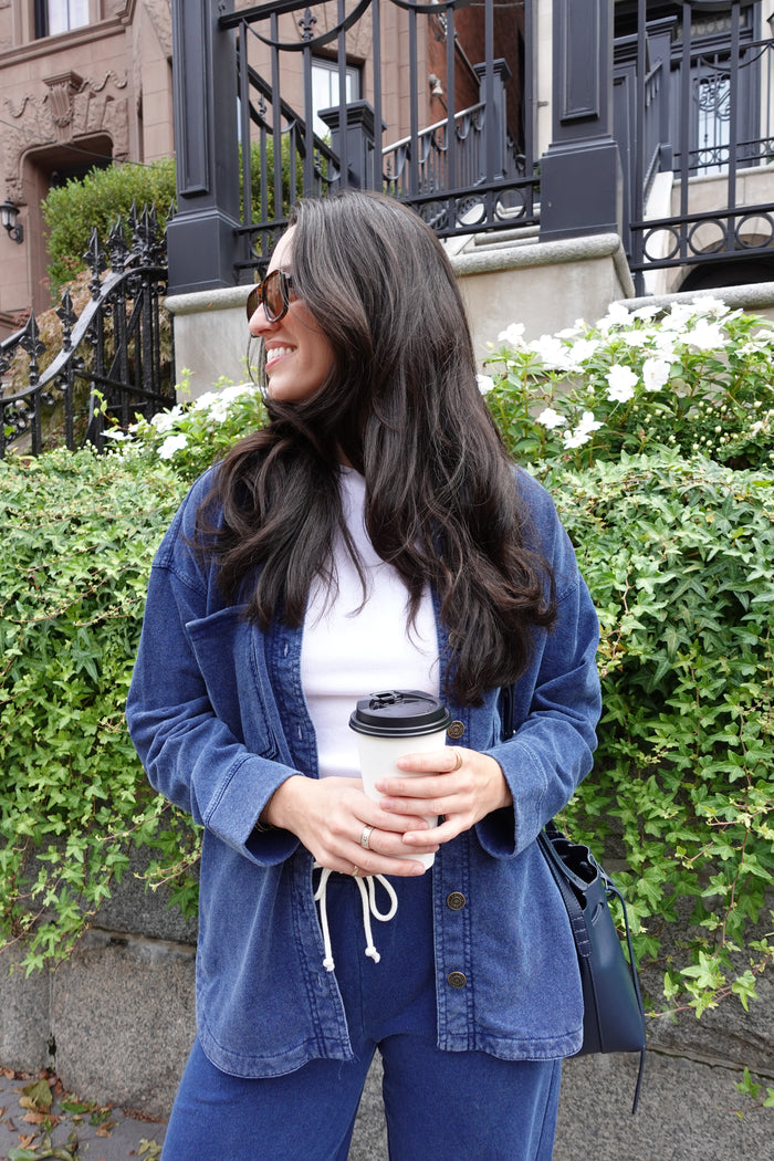 hunter knit denim pant