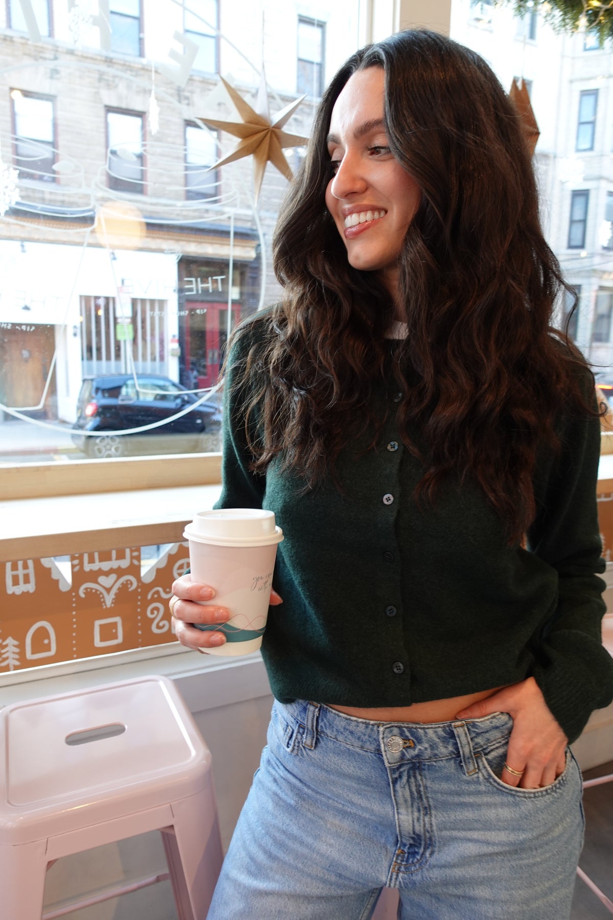 medina cardigan green