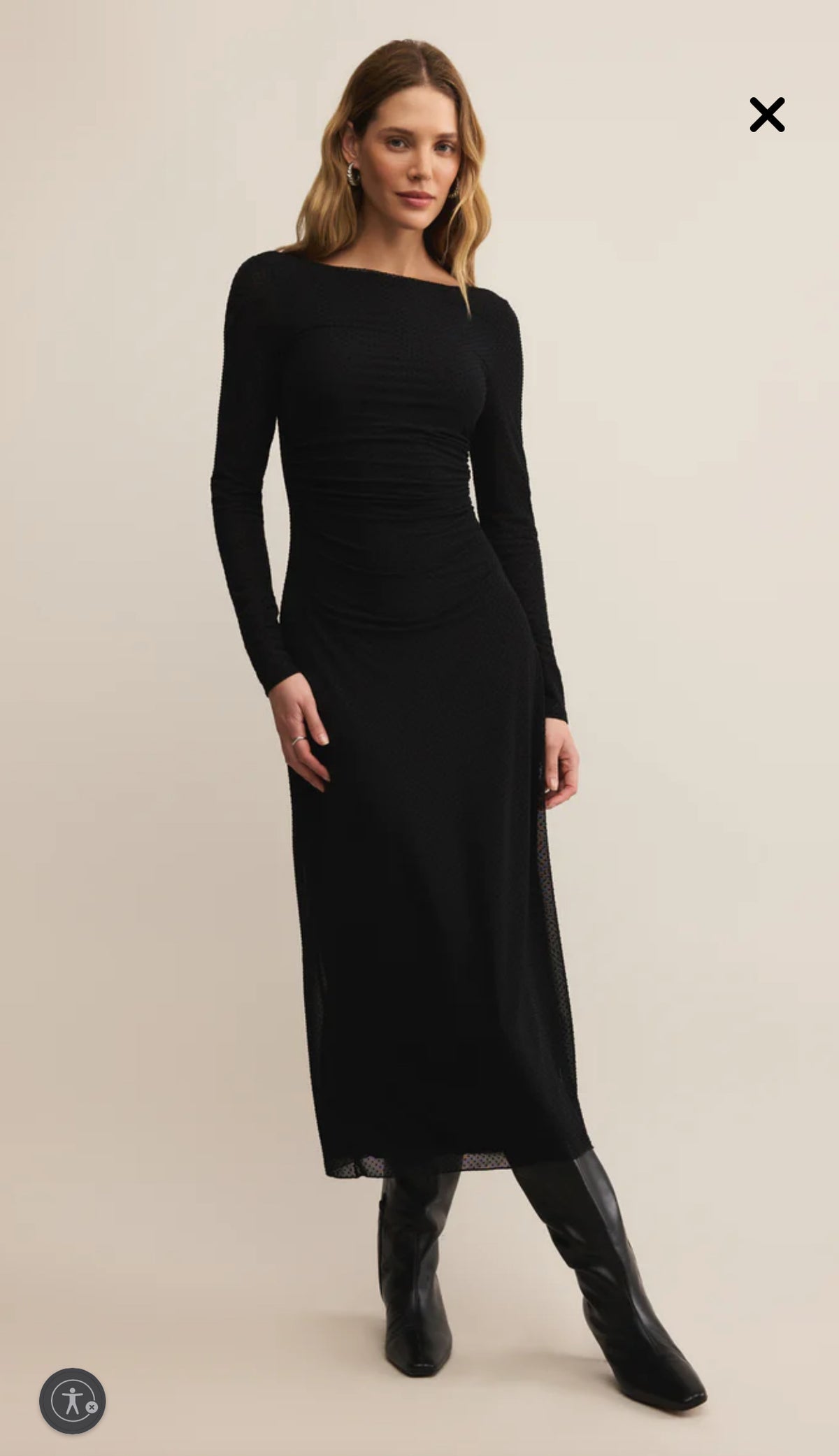 spellbound mesh midi dress