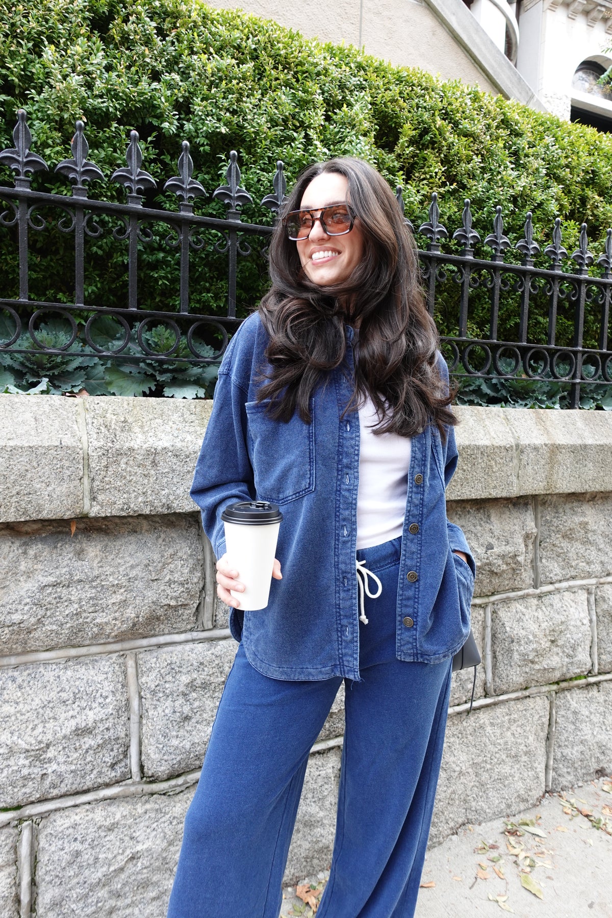 hunter knit denim pant