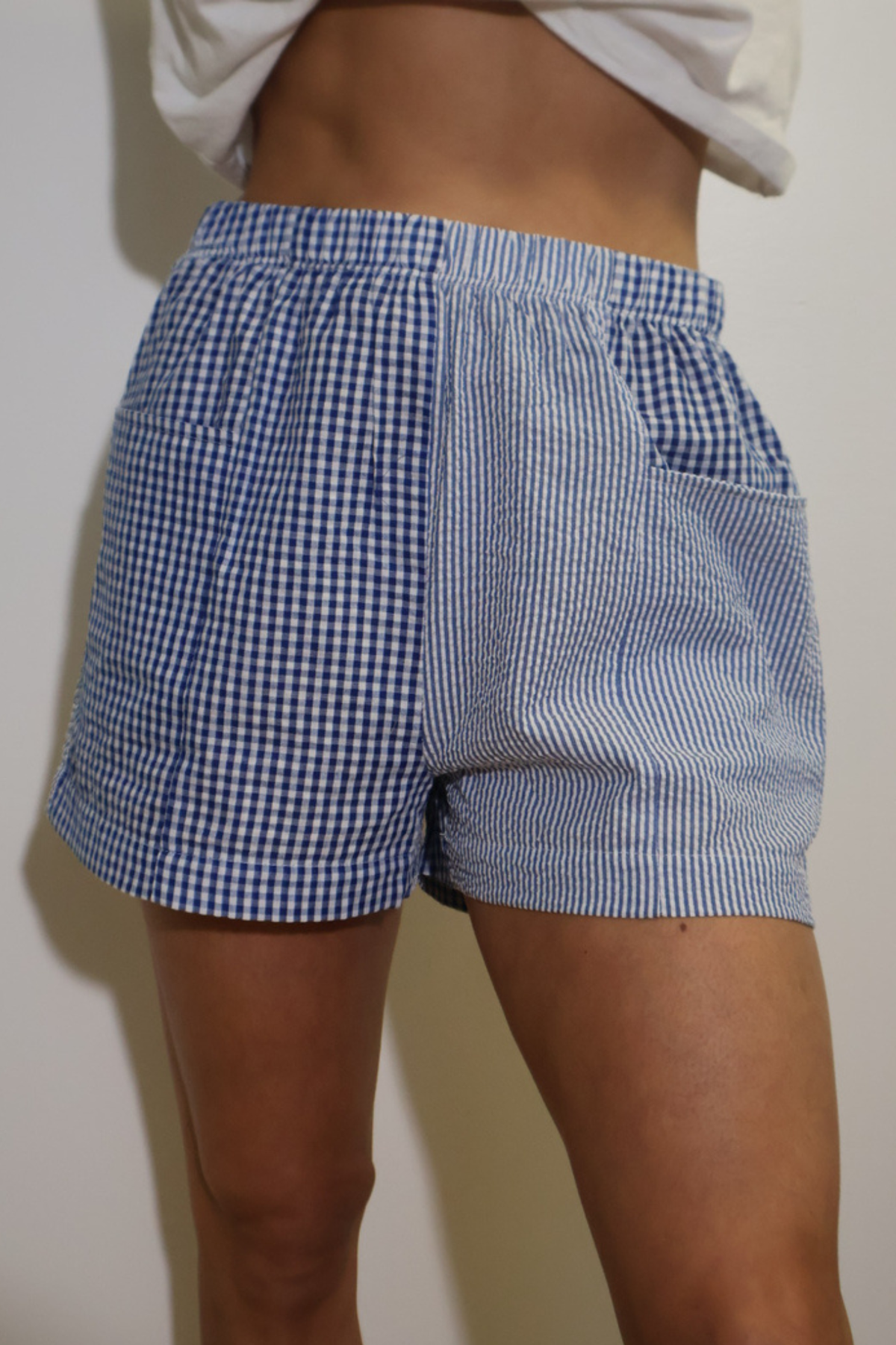 mixed print boxer short