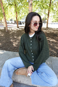 piper cardigan hunter green