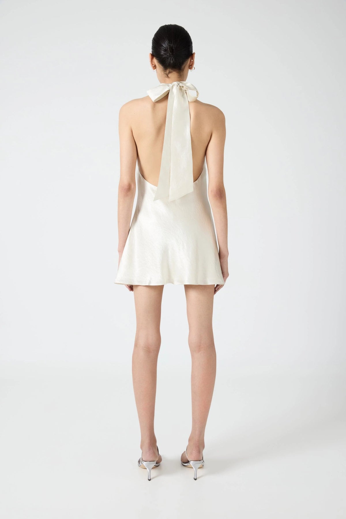 crush wrap neck mini dress crush wrap neck mini dress