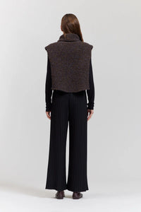 textured turtleneck shell