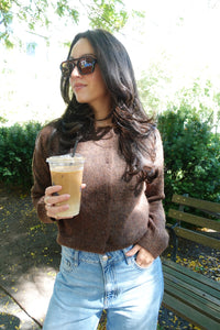 alison crewneck cardigan