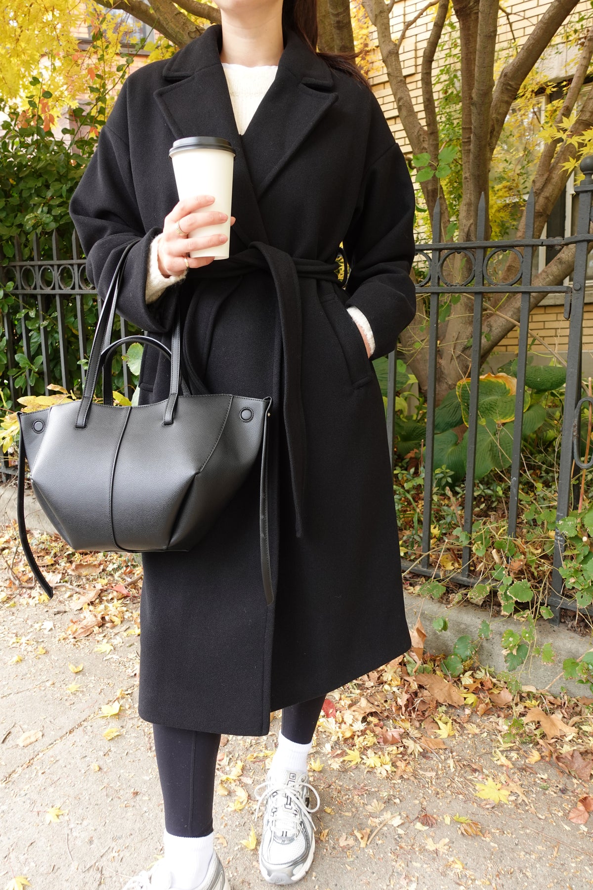 ralph long wrap coat