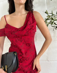 rouge vine maxi dress