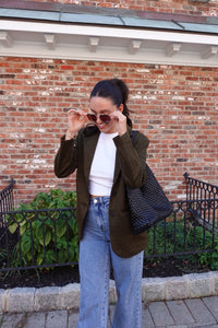 jacquard oversized blazer