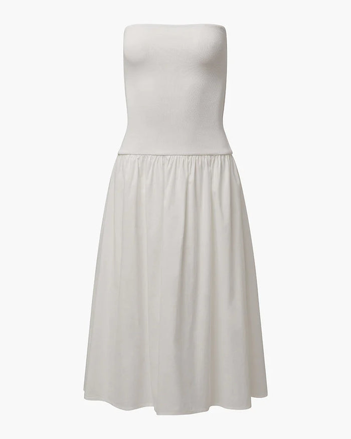 ribbed cotton midi dress somewear in between ribbed cotton midi dress somewear in between