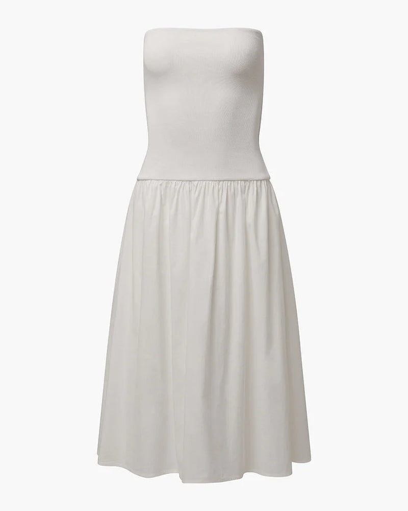 ribbed cotton midi dress somewear in between ribbed cotton midi dress somewear in between