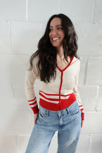 piper plunge neck cardi