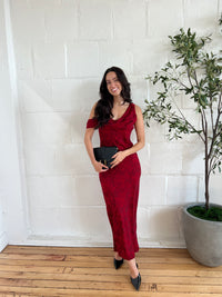 rouge vine maxi dress