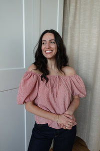 holly top red gingham