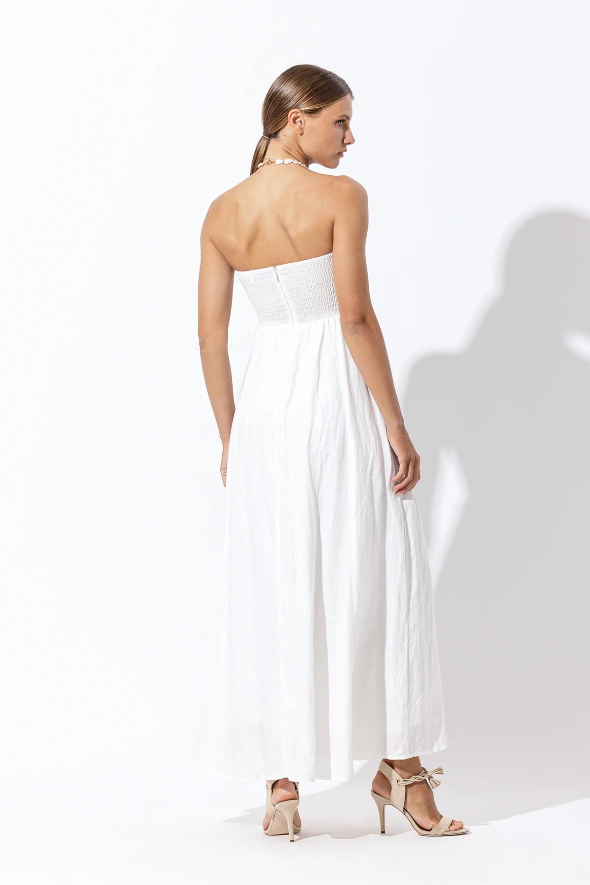 talia linen pintuck maxi dress talia linen pintuck maxi dress