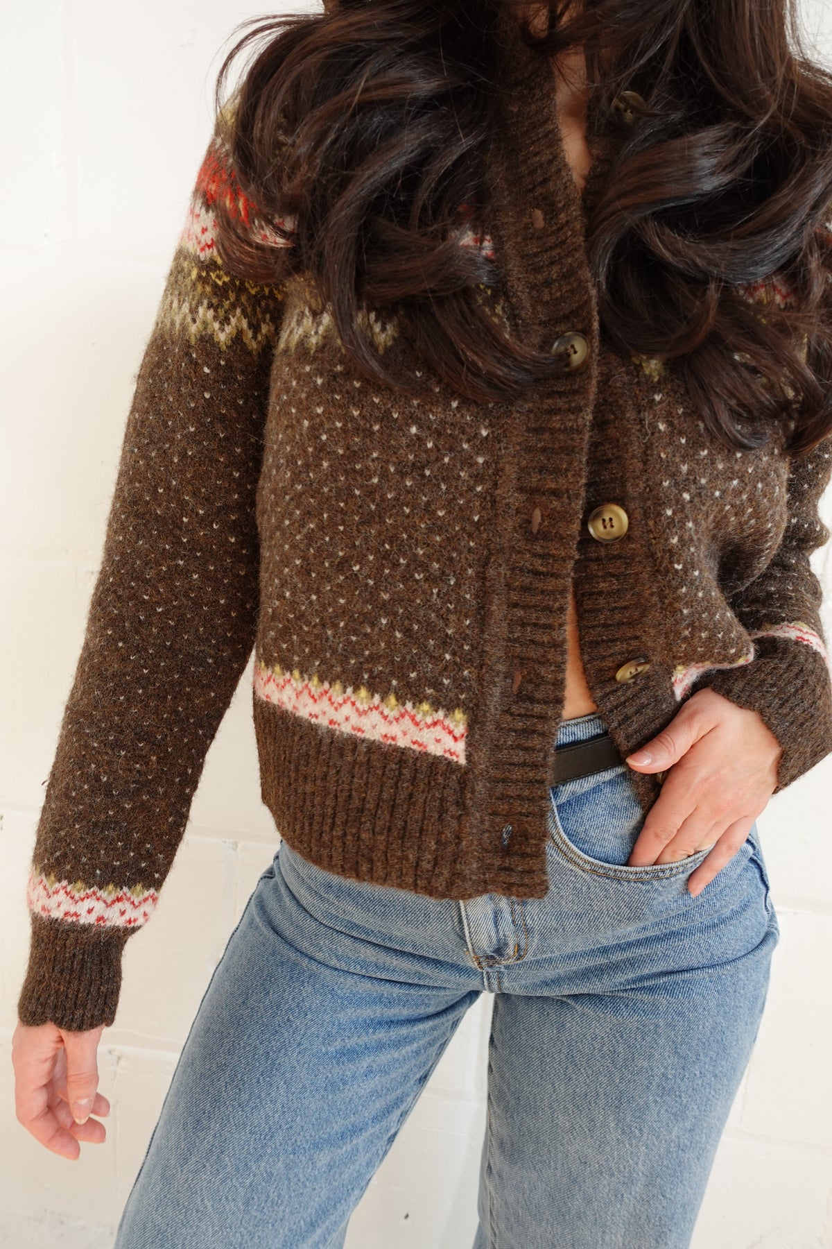 fair isle cardigan