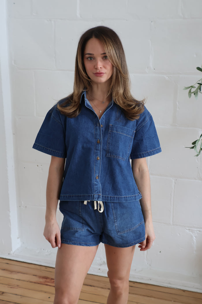 denim button up