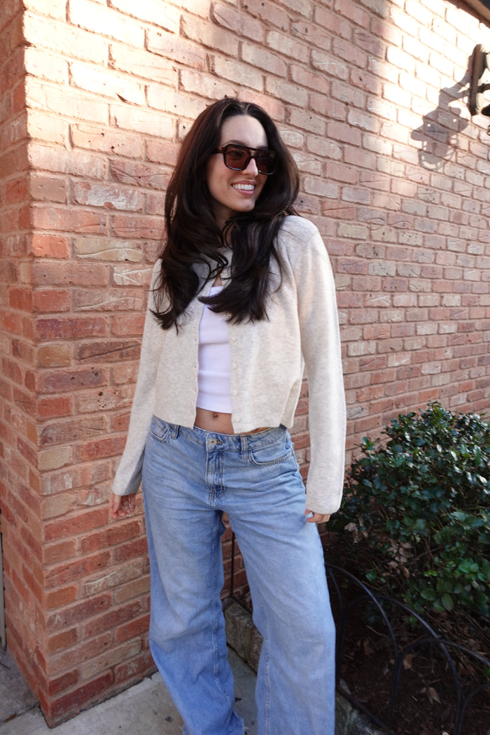 medina cardigan oatmeal