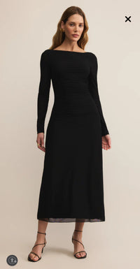 spellbound mesh midi dress