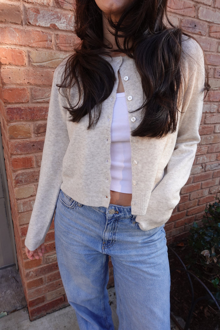 medina cardigan oatmeal