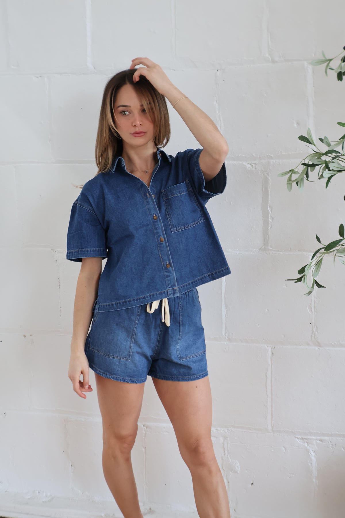 denim button up