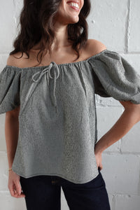 holly top black gingham