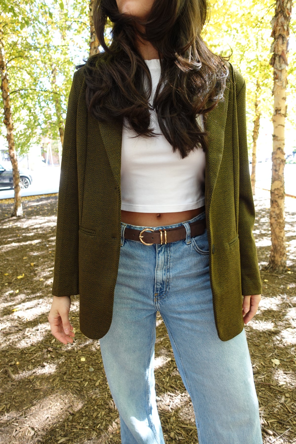 jacquard oversized blazer