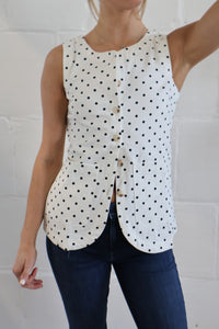 polka dot vest