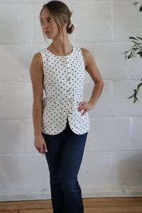 polka dot vest