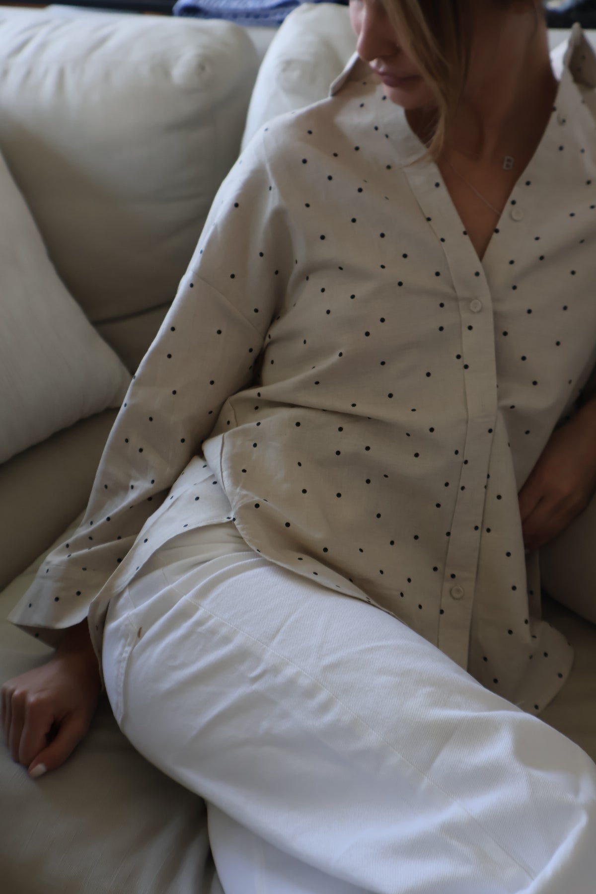 poppy linen shirt