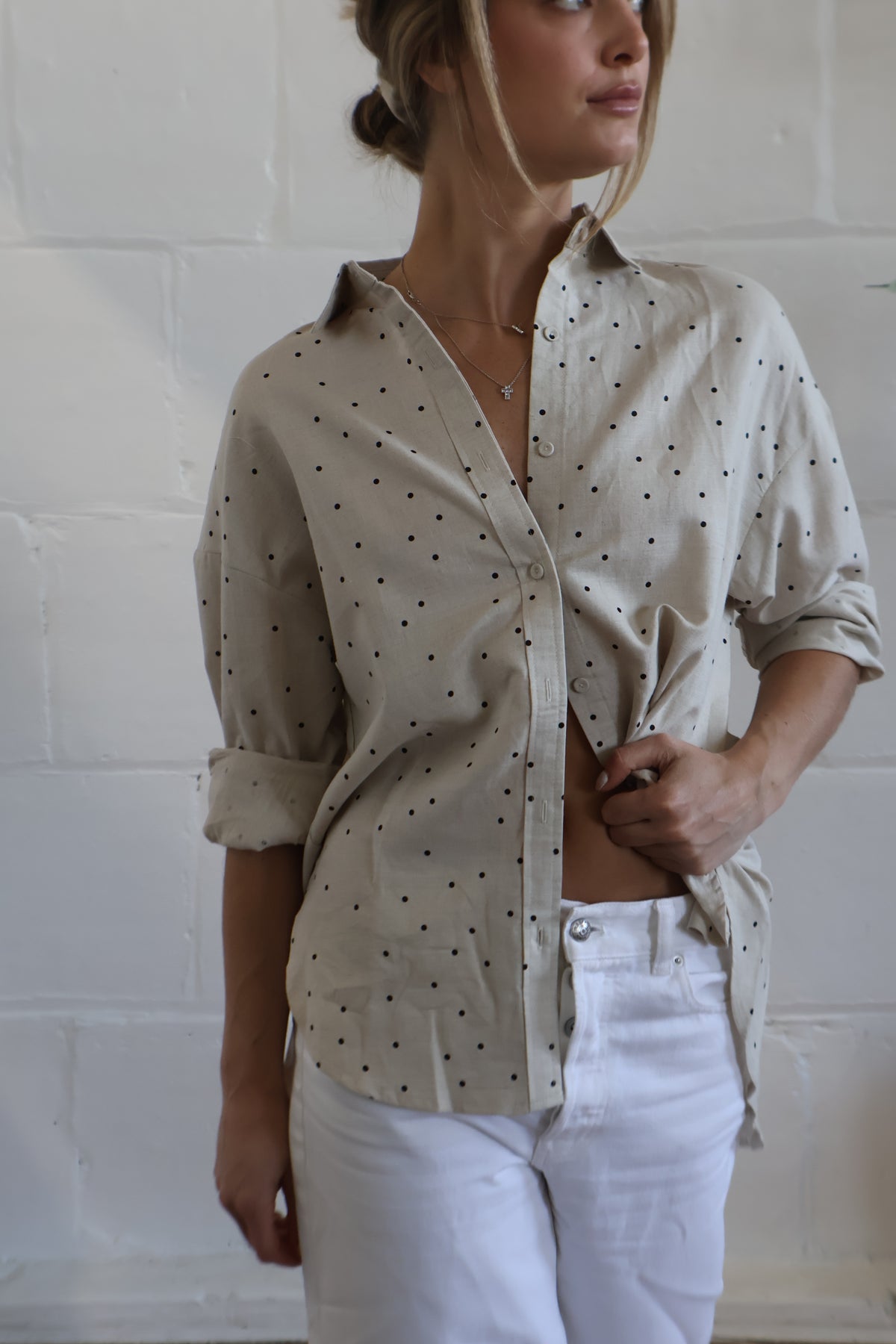 poppy linen shirt