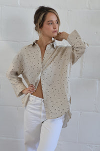 poppy linen shirt