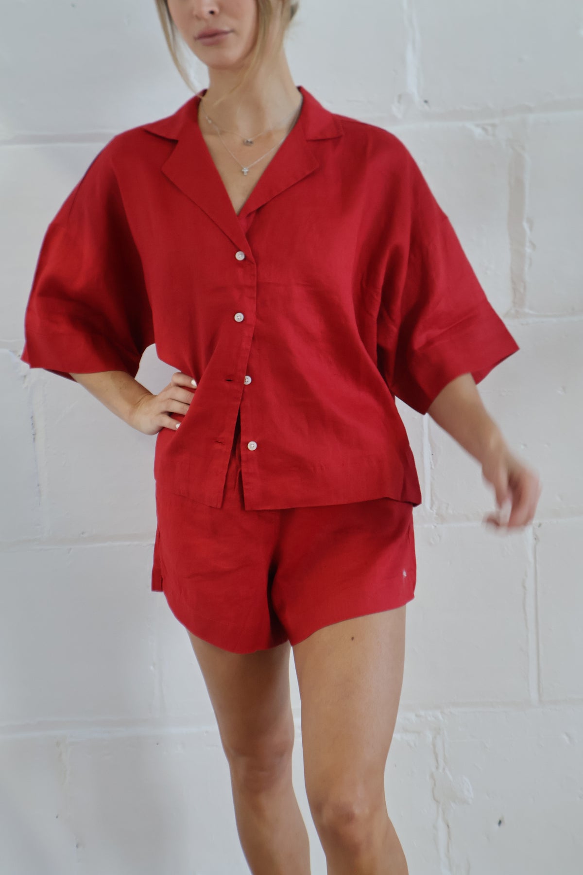 lounge linen shorts