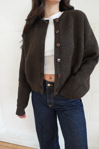 payton cardigan chocolate