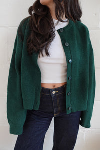 payton cardigan forest green