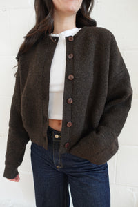 payton cardigan chocolate