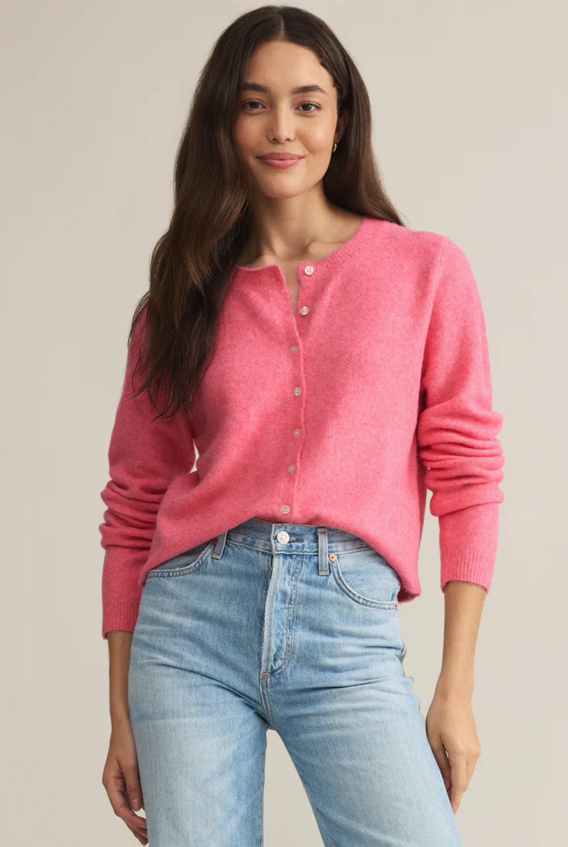 medina cardigan pink