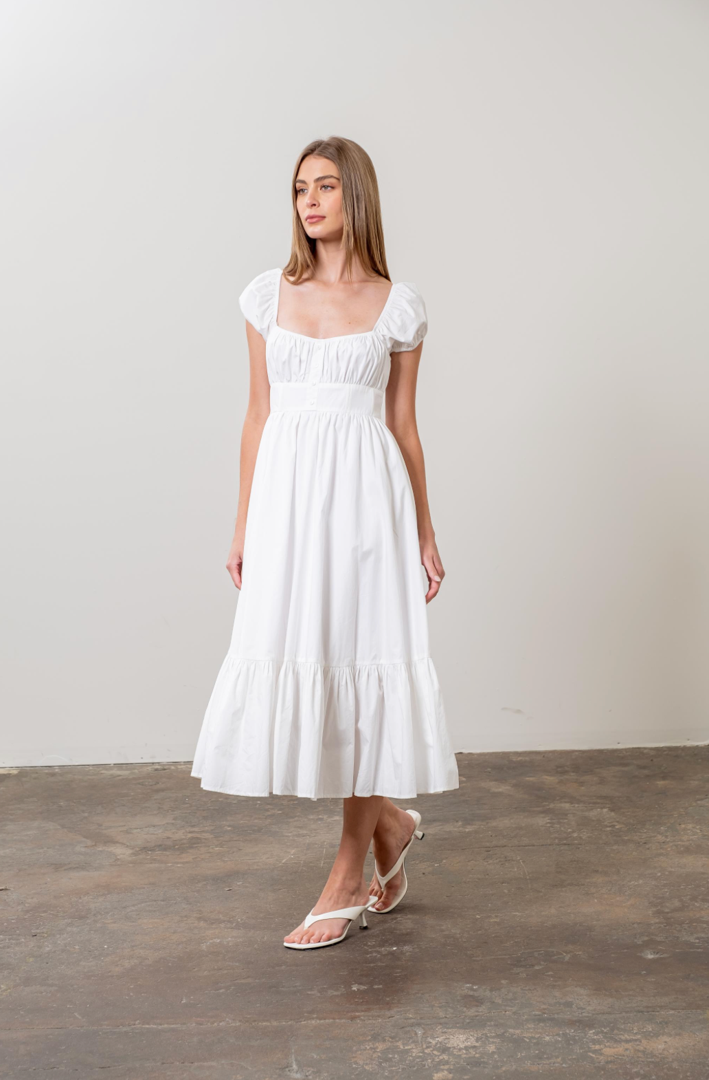 Summer Dresses White Sundresses 2019 Square Neck Midi Dress Somewear In Between Summer Dresses White Sundresses 2019 Square Neck Midi Dress Somewear In Between