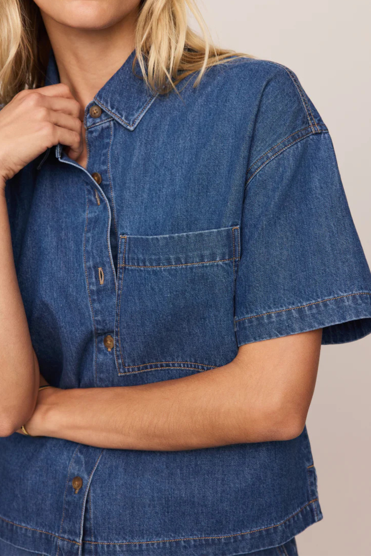 denim button up